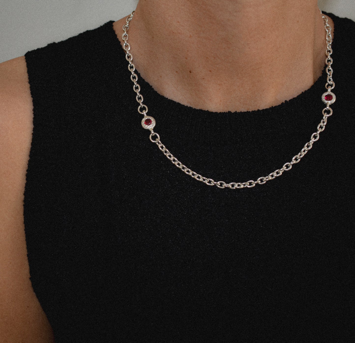 RUBY CORE CHAIN NECKLACE