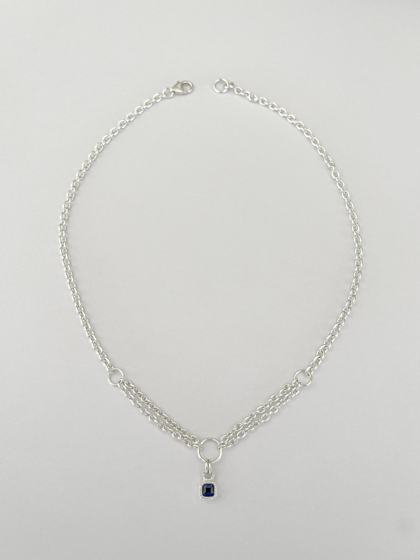 SAPPHIRE WINDOW NECKLACE