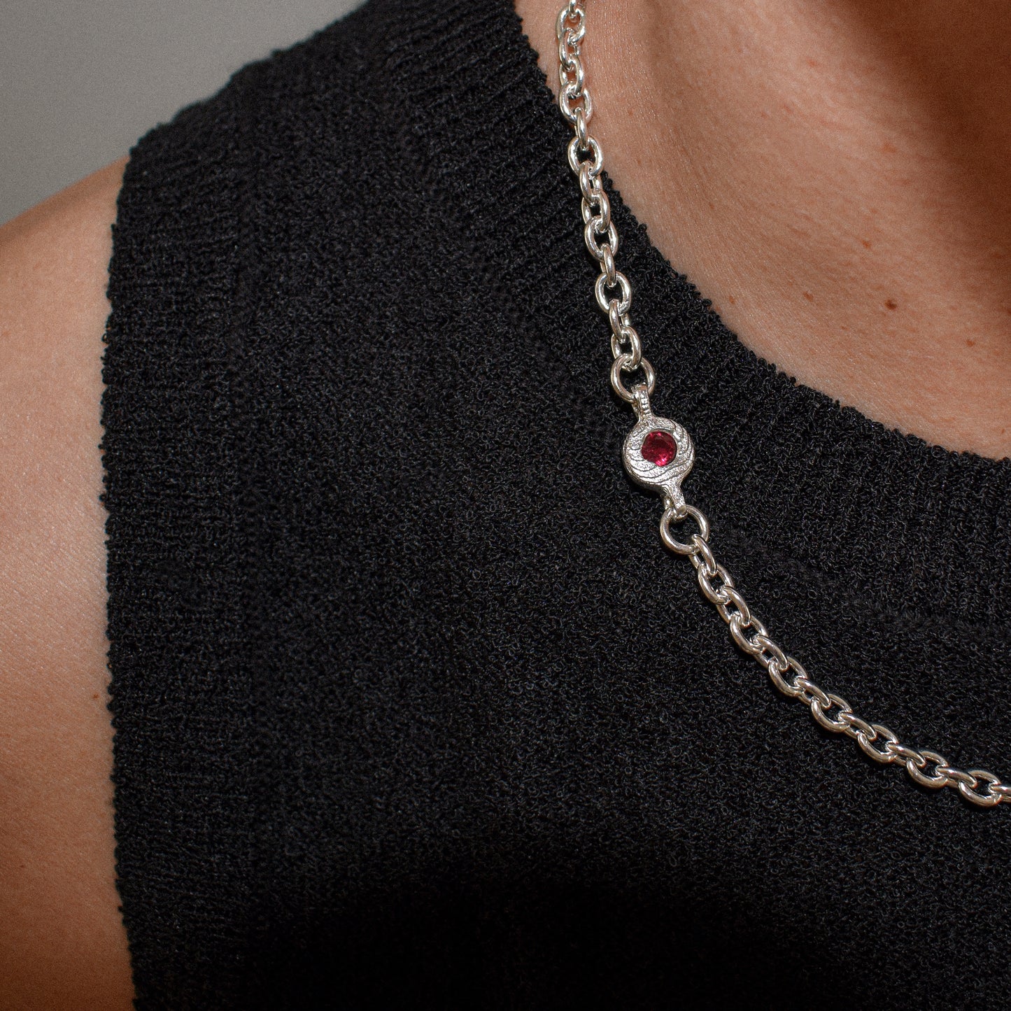 RUBY CORE CHAIN NECKLACE