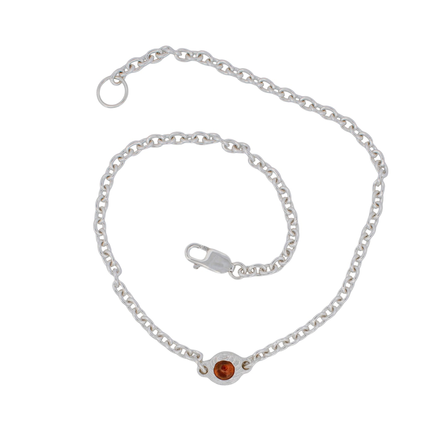 CELESTIAL ORANGE CABOCHON NECKLACE