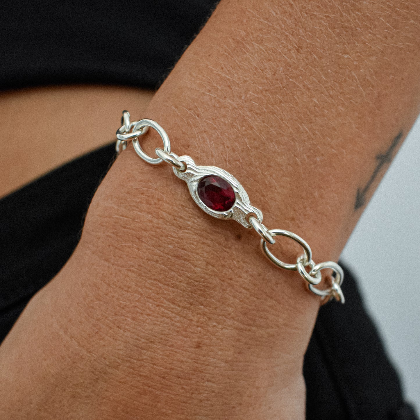 RUBY CHAIN LINK BRACELET