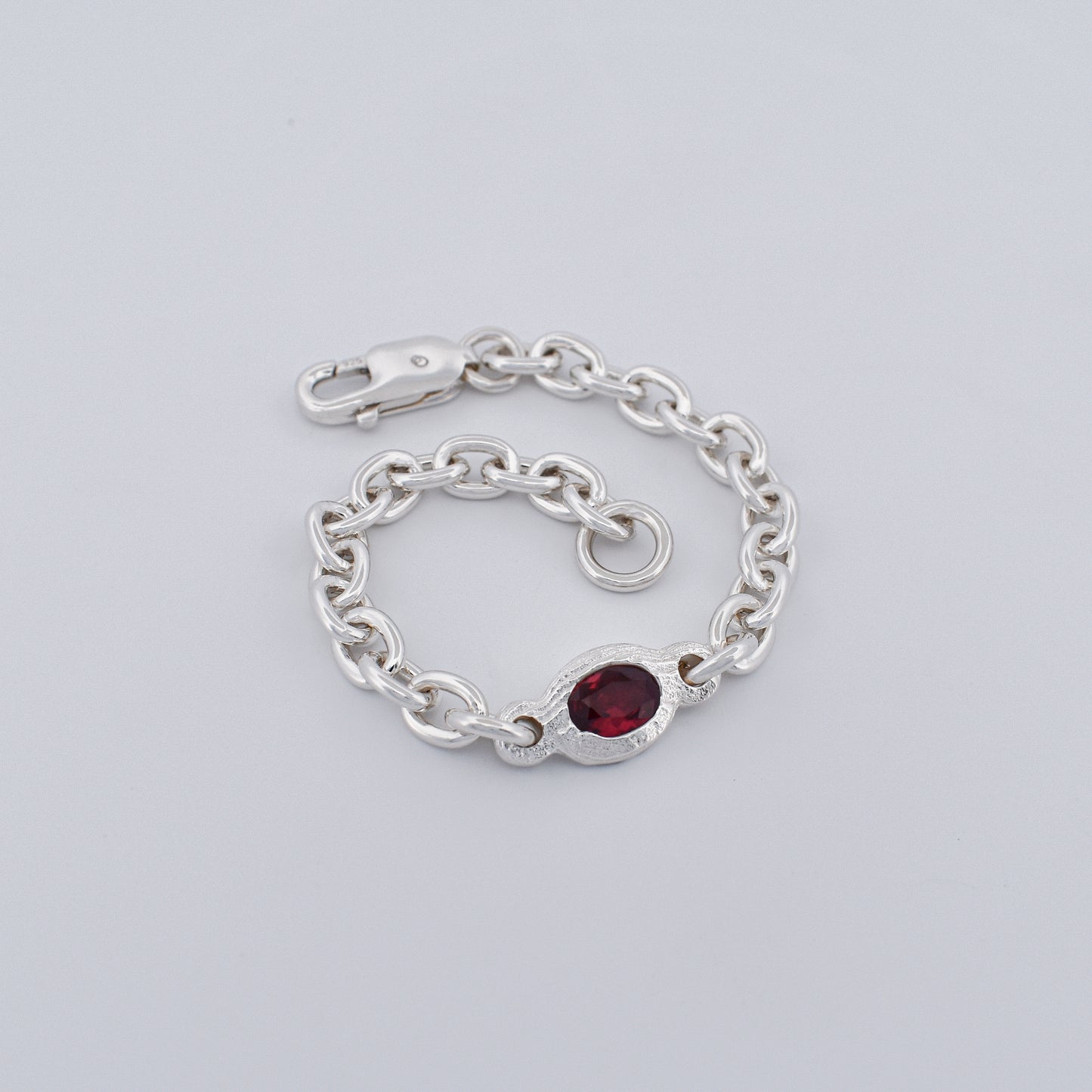 RUBY CABLE CHAIN BRACELET