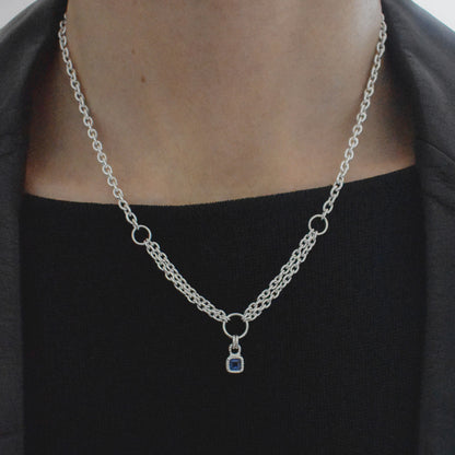 SAPPHIRE WINDOW NECKLACE