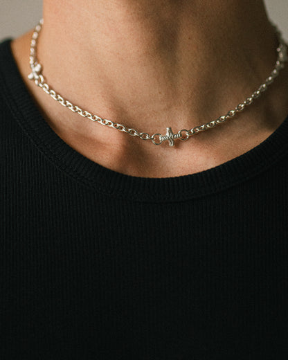 PLUS CROSS CHAIN NECKLACE