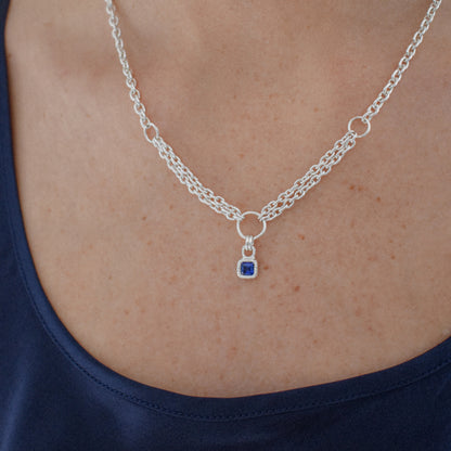 SAPPHIRE WINDOW NECKLACE