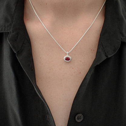 BURIED RUBY NECKLACE