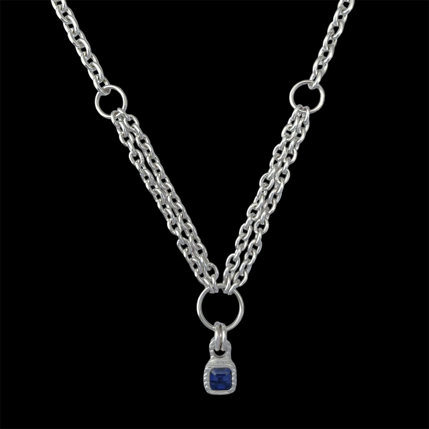 SAPPHIRE WINDOW NECKLACE