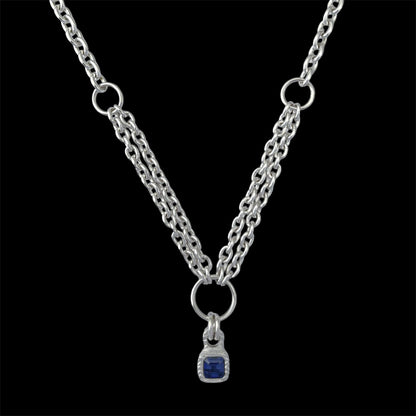 SAPPHIRE WINDOW NECKLACE