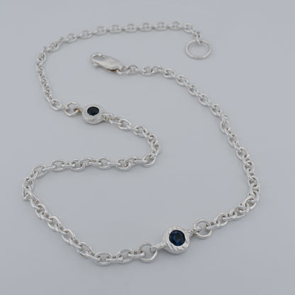 SAPPHIRE CORE CHAIN NECKLACE