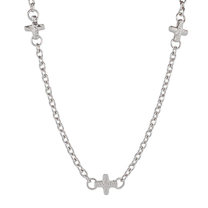 PLUS CROSS CHAIN NECKLACE