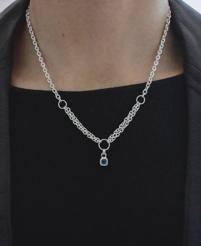 SAPPHIRE WINDOW NECKLACE