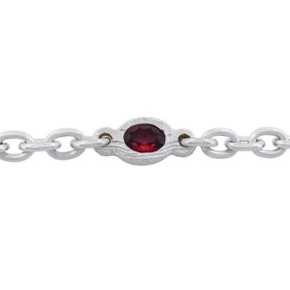RUBY CABLE CHAIN BRACELET