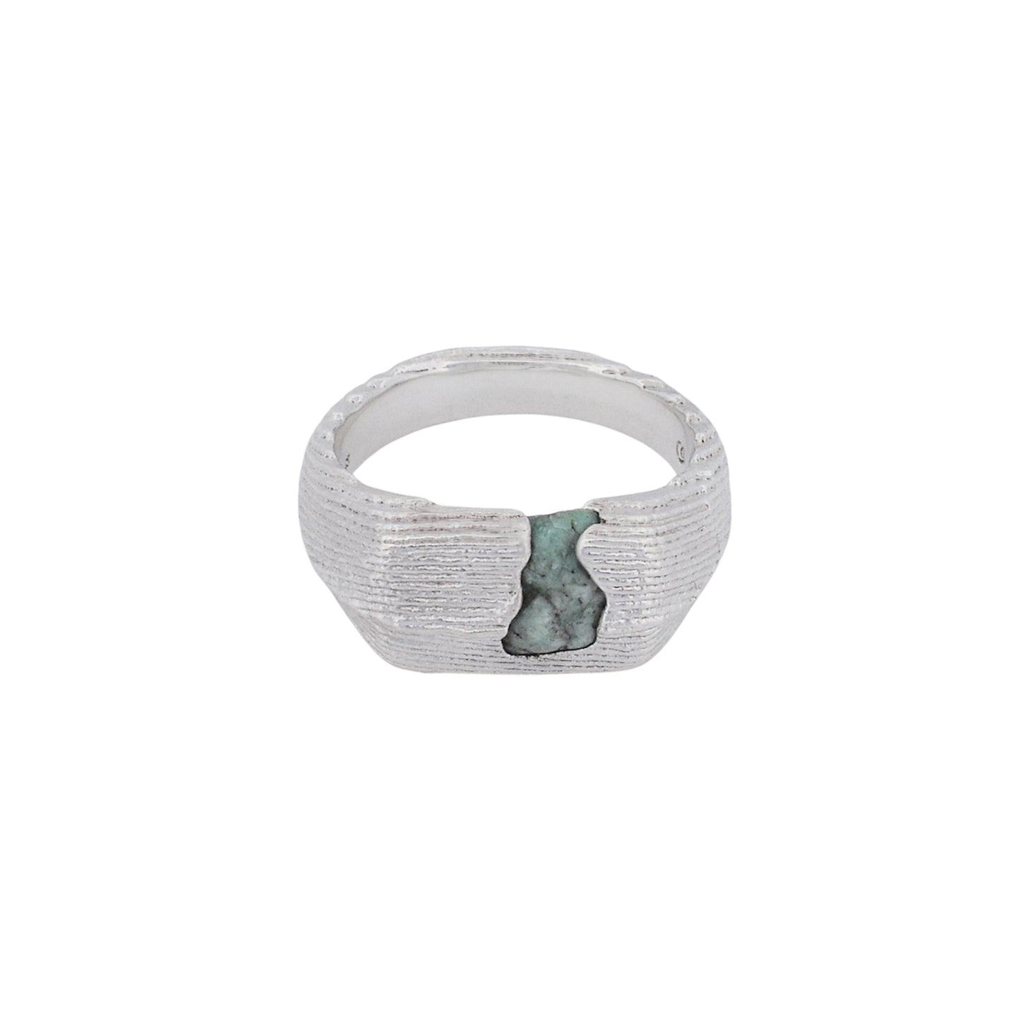 RAW EMERALD RING