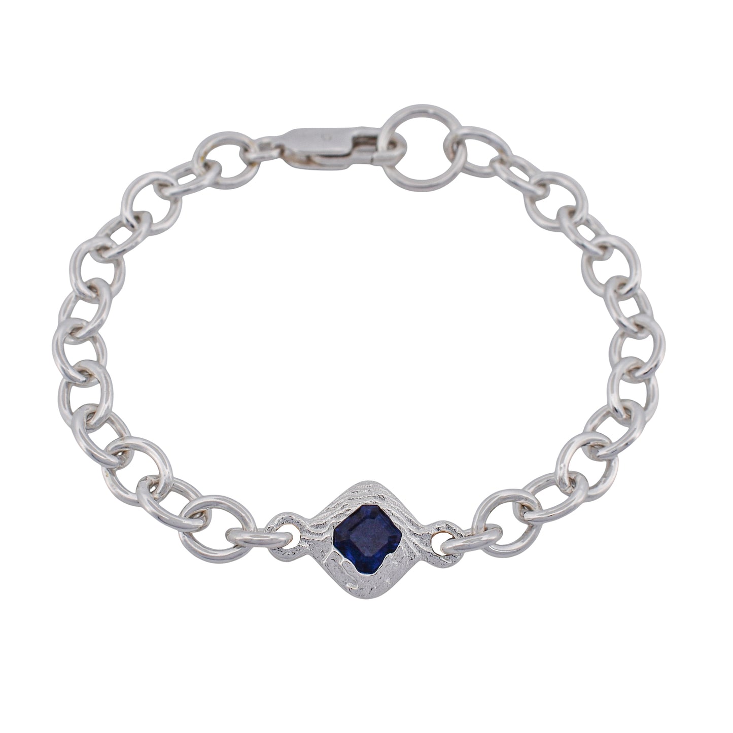 SAPPHIRE DIAMOND CHAIN BRACELET