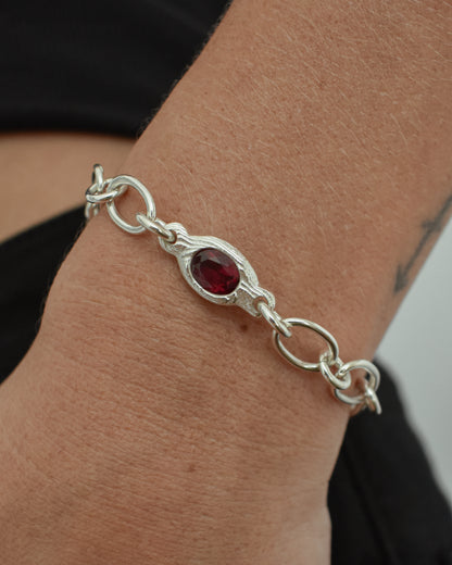 RUBY CHAIN LINK BRACELET