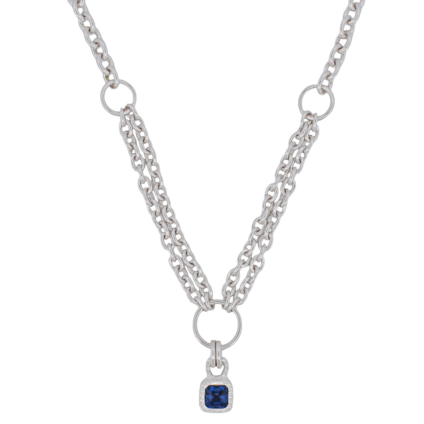 SAPPHIRE WINDOW NECKLACE