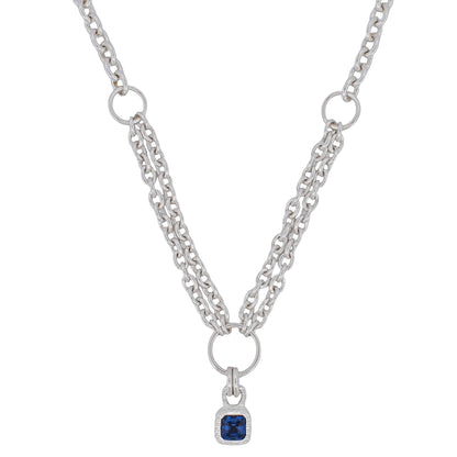 SAPPHIRE WINDOW NECKLACE