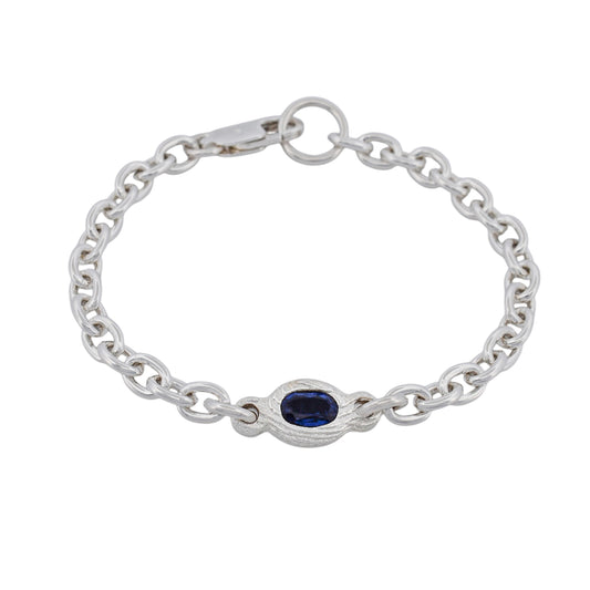SAPPHIRE CABLE CHAIN BRACELET