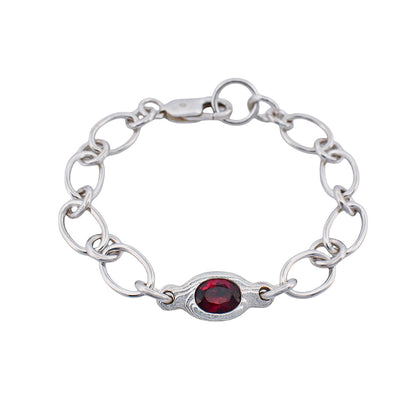 RUBY CHAIN LINK BRACELET