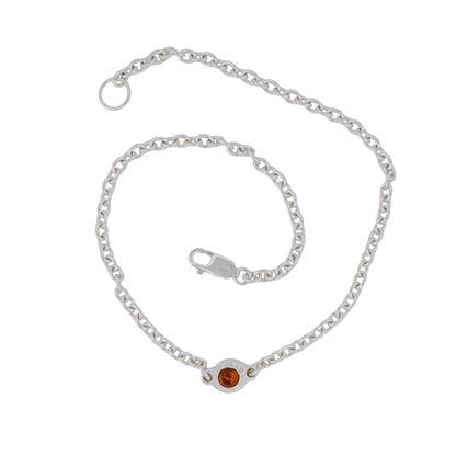CELESTIAL ORANGE CABOCHON NECKLACE