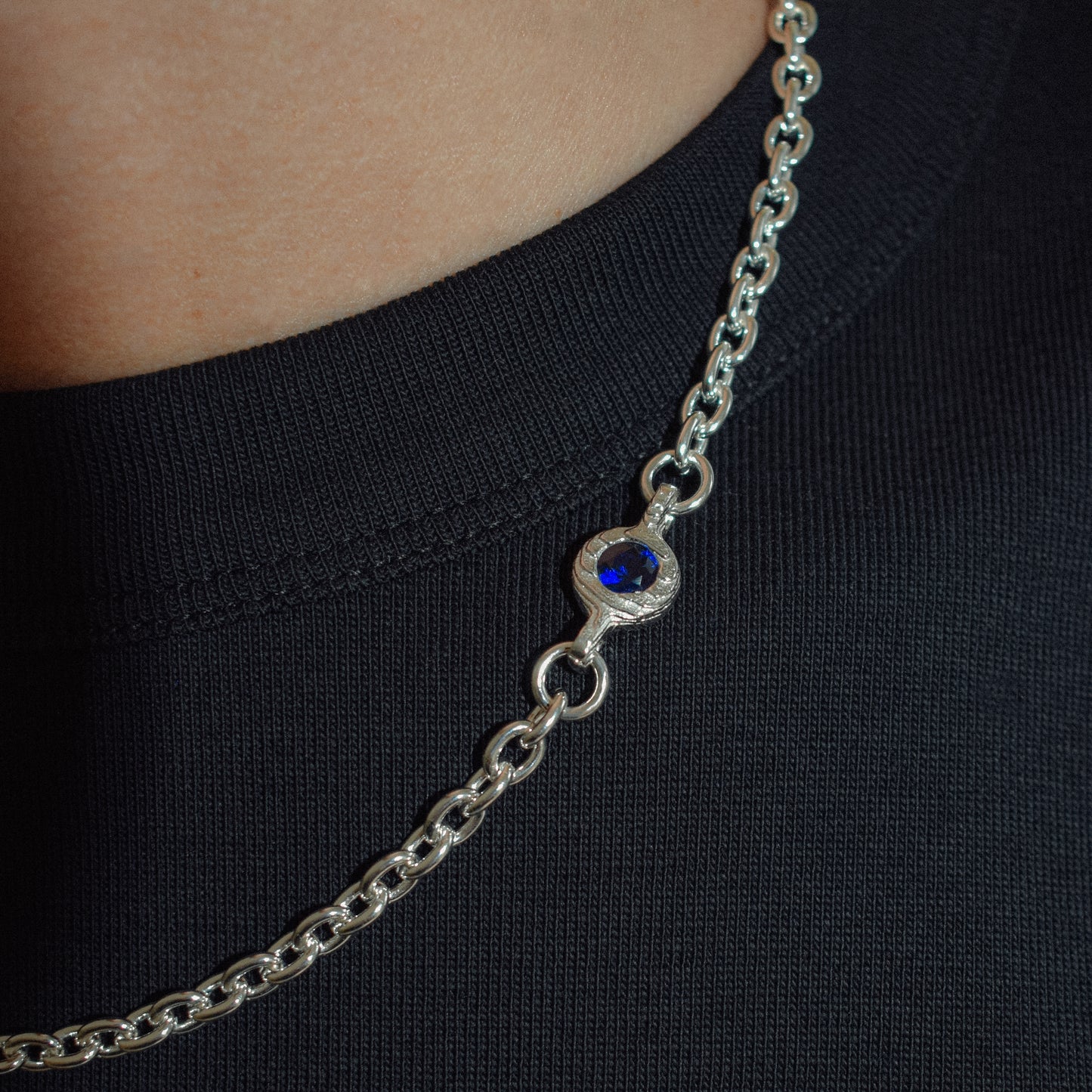 SAPPHIRE CORE CHAIN NECKLACE