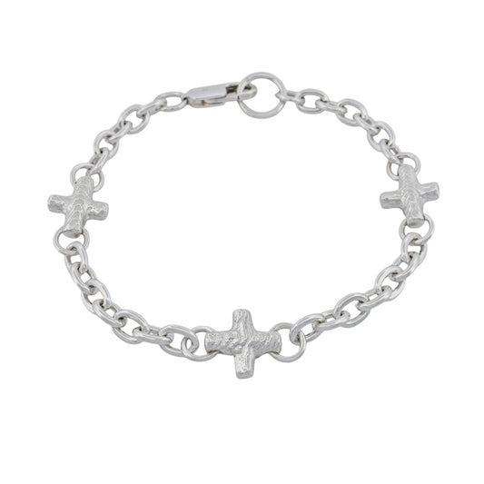 PLUS CROSS CHAIN BRACELET