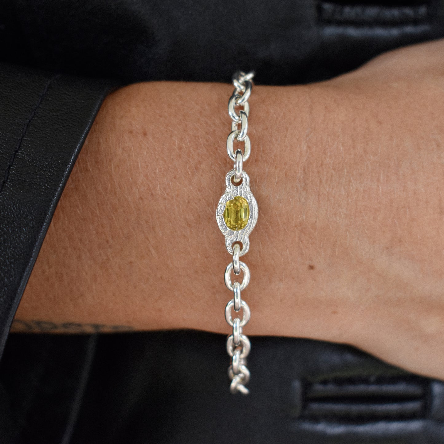 SAPPHIRE CABLE CHAIN BRACELET