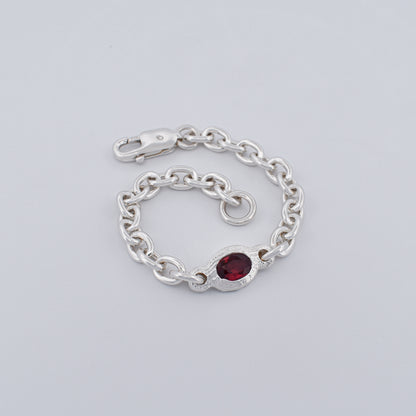 RUBY CABLE CHAIN BRACELET