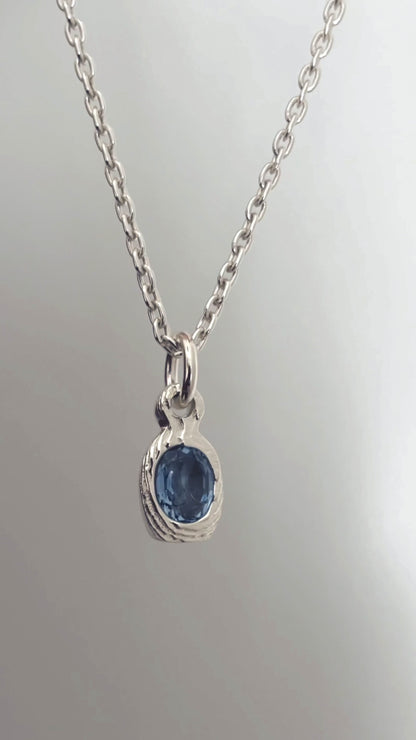 AQUAMARINE VESSEL PENDANT